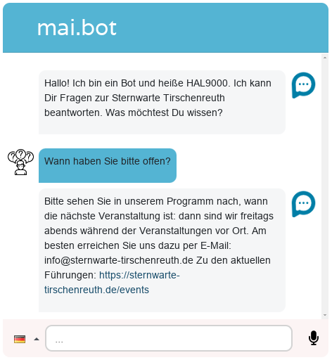 KI-Service-Chatbot von mai.bot – 24/7 verfügbar und mehrsprachig